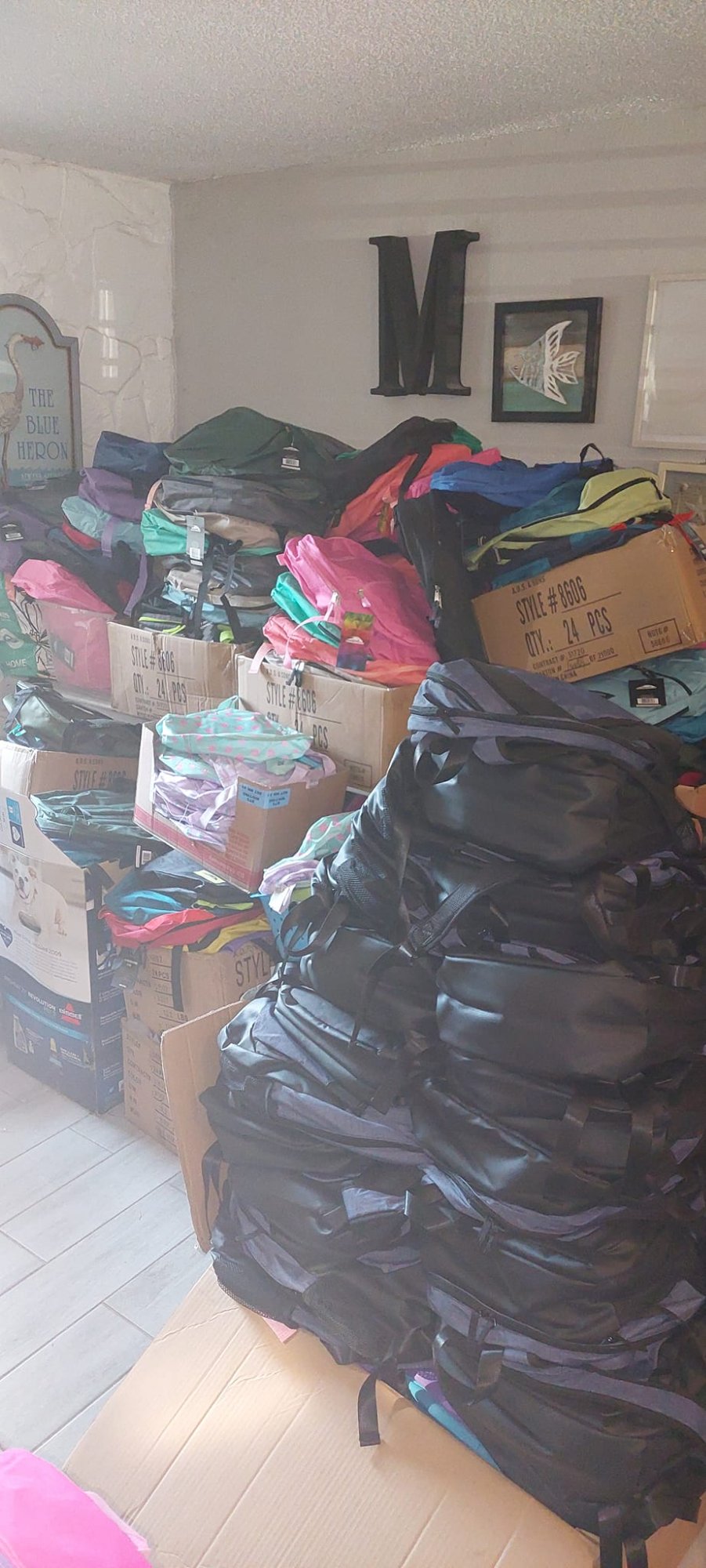 Hundreds of backpacks collected for donation