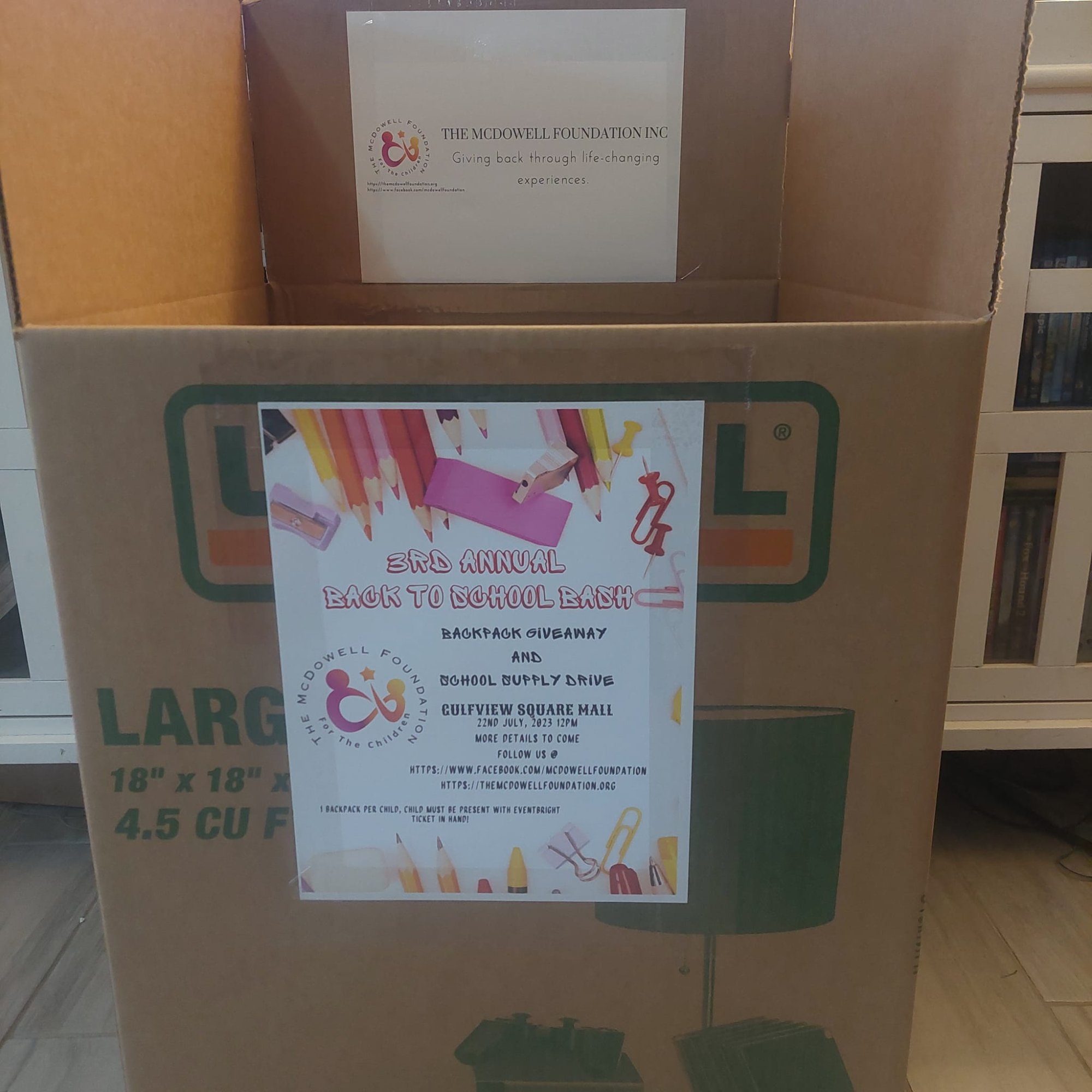 3rd Annual Back to School Bash supply drive